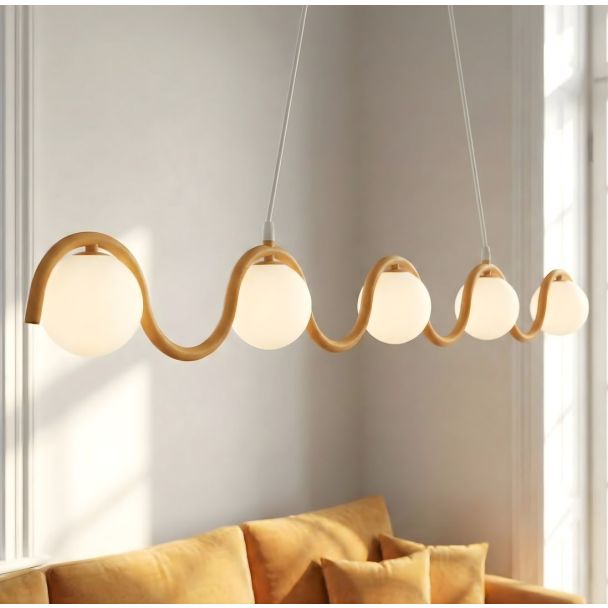 EMIBIG 1665/5 SINUS 5 ORANGE LAMPA WISZĄCA