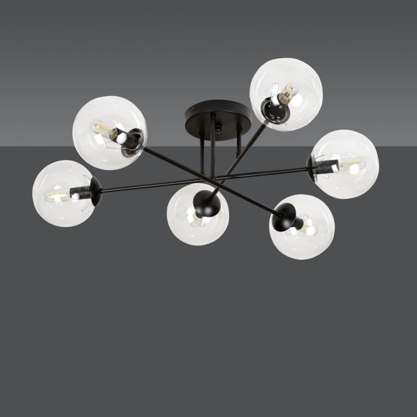 EMIBIG 831/6B LAMPA SUFITOWA BRENDI 6B BL TRANSPARENT