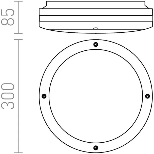 RENDL R10361 SONYA 30 czarna 230V E27 2x18W IP54