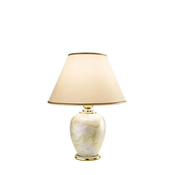 KOLARZ 0014.73S.4 GIARDINO PERLA lampa stołowa złoto 24K