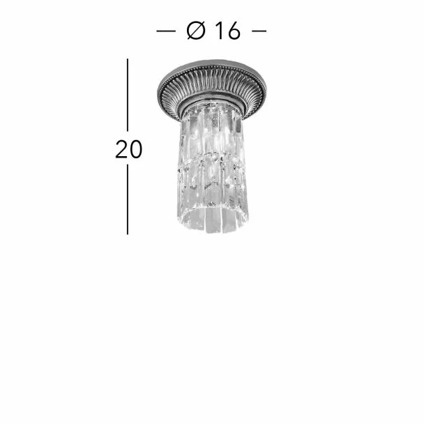 KOLARZ 0346.11.5 MILORD CRYSTAL lampa sufitowa