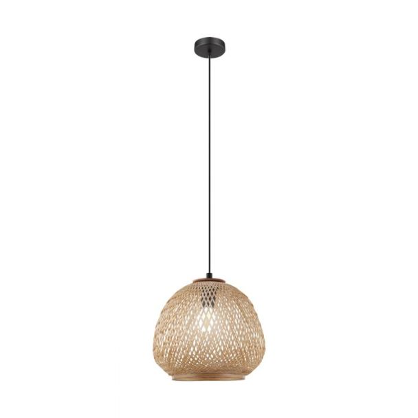 EGLO 43261 LAMPA DEMBLEBY OPRAWA WISZĄCA HL/1 E27 Ø320 NATUR/SCHWARZ DEMBLEBY