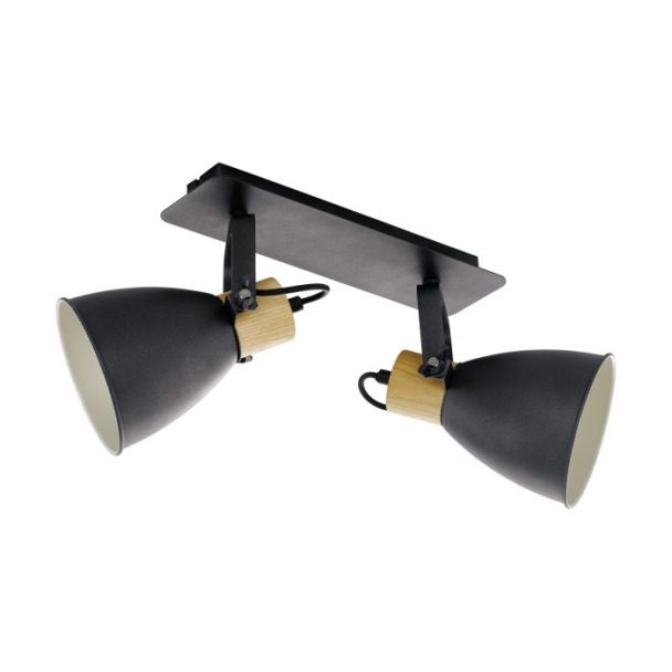 EGLO 99075 LAMPA COSWARTH SPOT BALKEN/2 E27 ANTHRAZIT/HOLZ COSWARTH