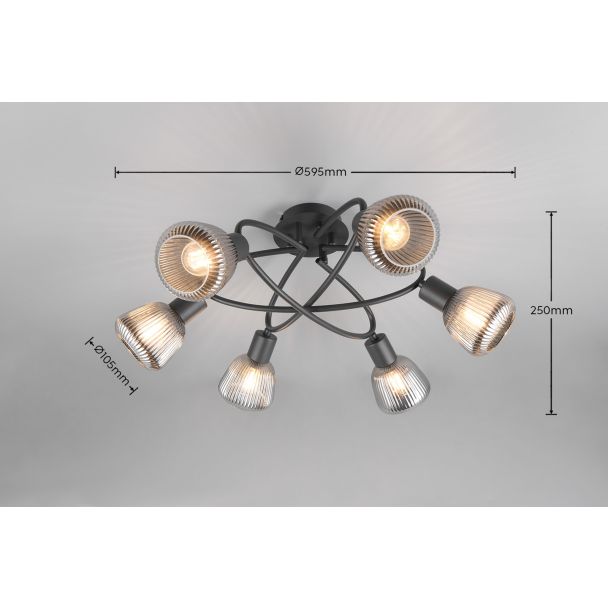 TRIO TARIFA 662800632 lampa sufitowa
