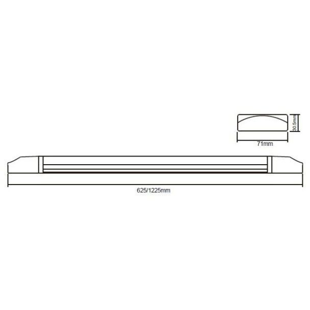 INQ WP020NW MODI IP65 LED 36W 2800lm 1225mm