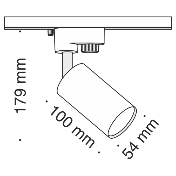 MAYTONI TR002-1-GU10-B Single phase track system Track lamps Track Lighting Black oprawa 1-fazowy