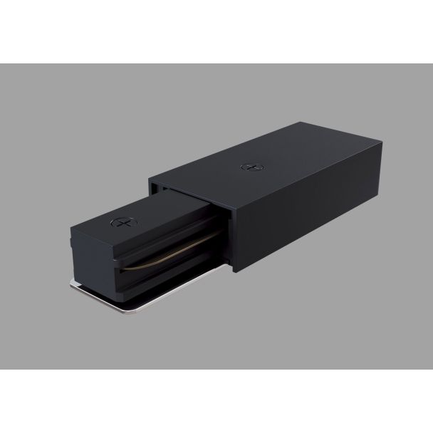 MAYTONI TRA001B-11B Single phase track system Accessories for tracks Track Lighting Accessory Black zasilanie 1-fazowy