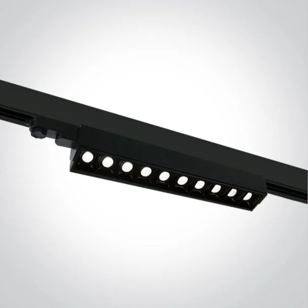 ONE LIGHT 65024T/B/C Ampares czarny naświetlacz track z regulacą +-45°COB 4000K 10x5W