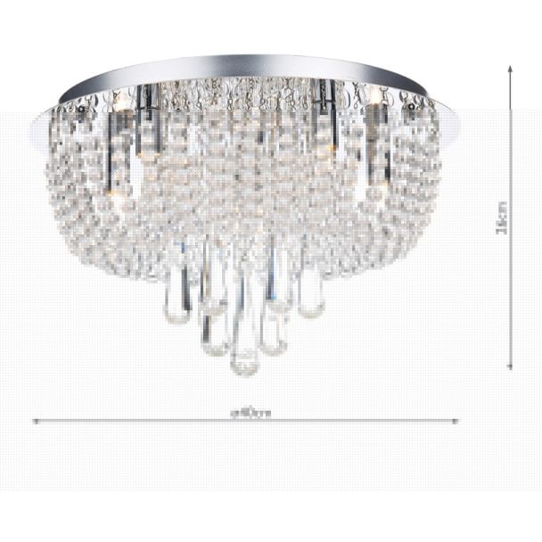 DAR SAI5450 SAIGON 5LT FLUSH POL CHR/CLEAR