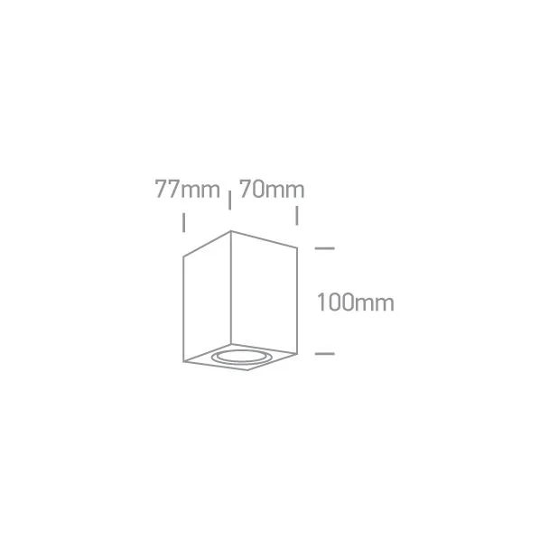 ONE LIGHT 67426/W Arco biały zewnętrzny kinkiet 7W MR16 GU10
