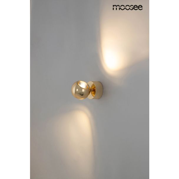 MOOSEE MSE1501100310 lampa ścienna EOS złoty