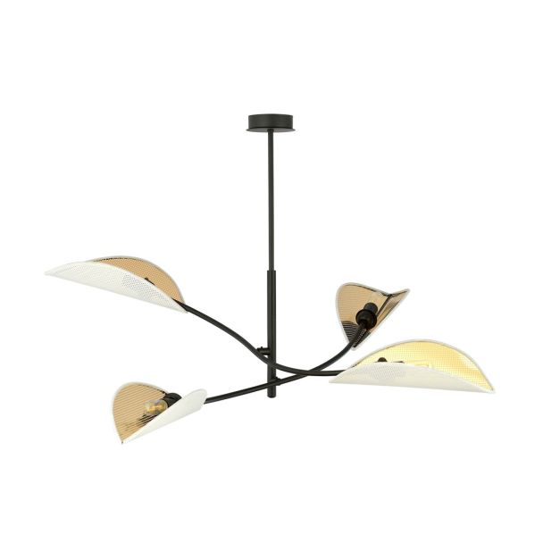 EMIBIG 1107/4 LAMPA SUFITOWA LOTUS 4 WHITE/GOLD