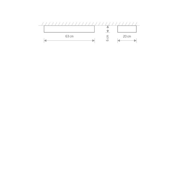 NOWODVORSKI SOFT CEILING LED 60X20 7538 lampa wewnętrzna sufitowa plafon