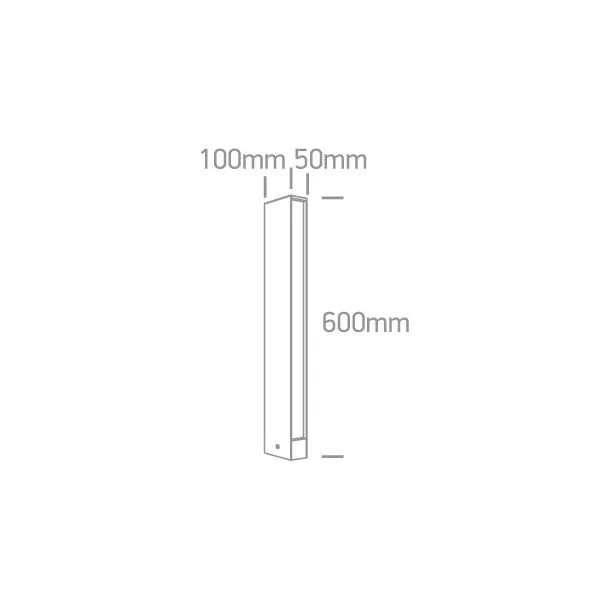 ONE LIGHT 67460A/AN/W Roseo lampa ogrodowa antracyt LED 3000K 8W IP54
