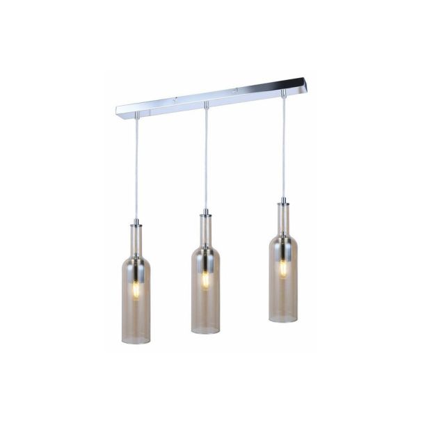 REALITY 332803-22 Bottle - lampa wisząca 3 płomienna chrom