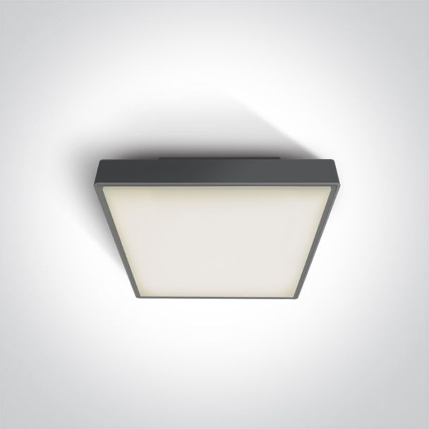 ONE LIGHT 67282N/AN/W Pirnari plafon antracyt LED 3000K 16W IP65
