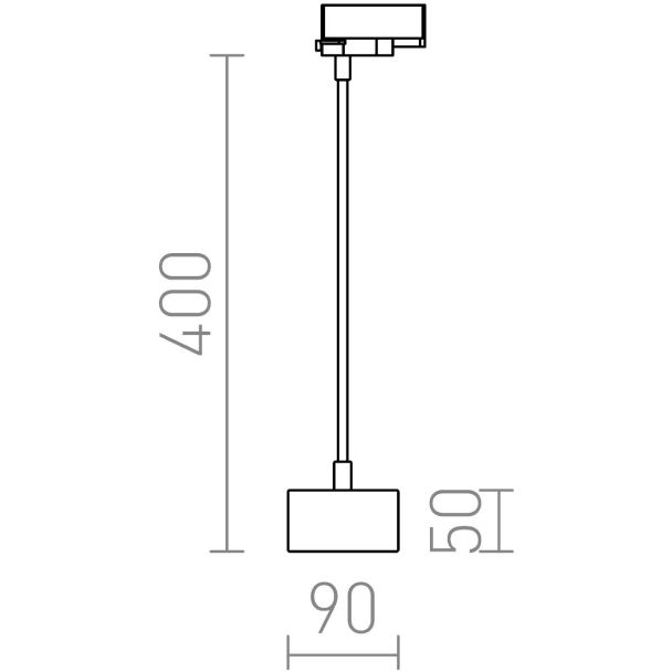 RENDL R10641 PIXIE na elastycznym ramieniu do 3-faz. szyny srebrnoszara chrom 230V GX53 7W oprawa 3-fazowy