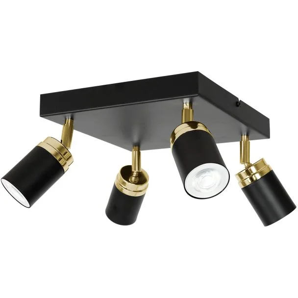 LUMINEX 5166 spot Reno black/gold 4