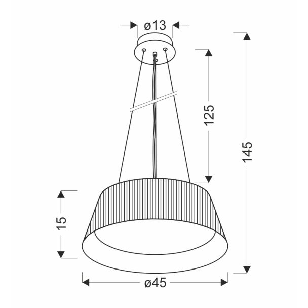 CANDELLUX 31-24176 UMBRIA LAMPA WISZĄCA BIAŁO DREWNIANA 1X24W LED KLOSZ BIAŁY