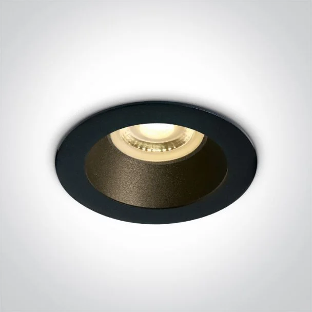 ONE LIGHT 10105M/B/B Kanawi czarny wpust z oprawką GU10 MR16 10W dark light