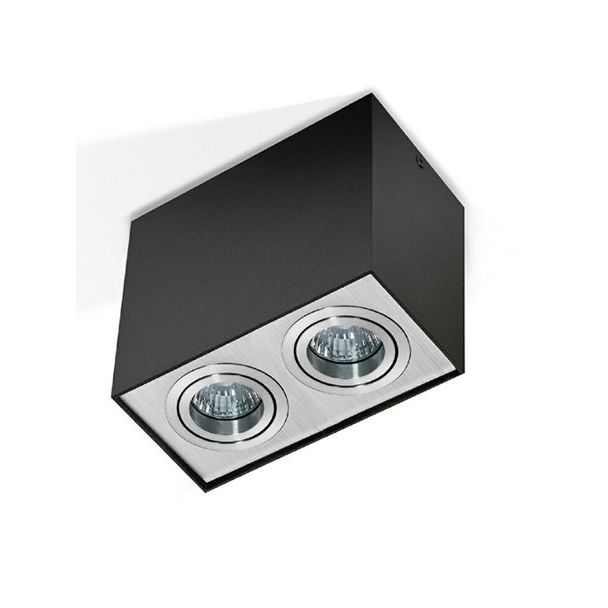 AZZARDO GM4204-BK-ALU / AZ1355 Eloy 2 (black/aluminium) Lampa sufitowa