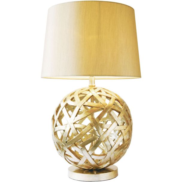DAR BAL4263 BALTHAZAR TABLE LAMP CW SHADE BRONZE