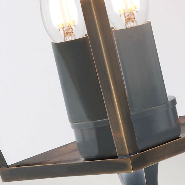 ELSTEAD Mansion House MANSION-HOUSE-WB1-BR 3 Light Wall Lantern - Brass
