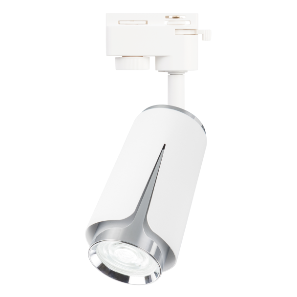 MILAGRO ML0271 FLOWER WHITE CHROME TRACK 1xGU10