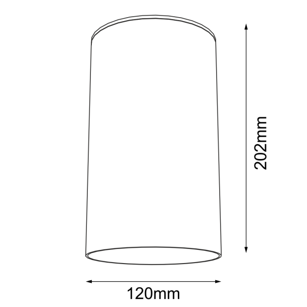 ANTIGO Plafon Arao - Biały (120 mm) 7079