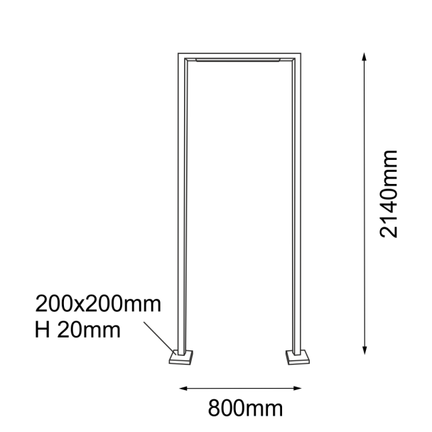 ANTIGO Lampa stojąca ogrodowa Taketa - Antracyt (2140 mm) 9929