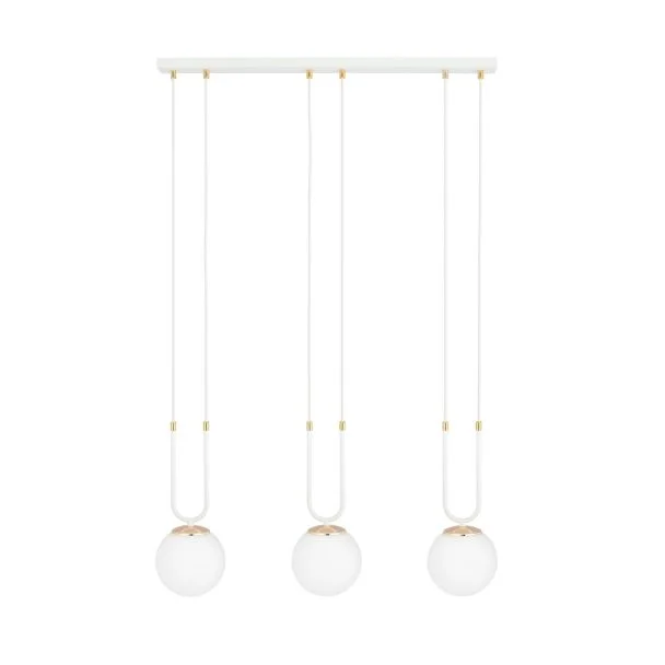 EMIBIG 1115/3 LAMPA WISZĄCA GLAM 3 WHITE/OPAL