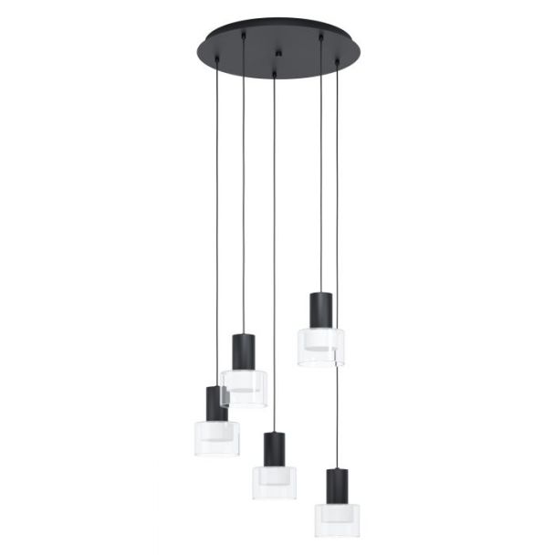 EGLO 39727 LAMPA MOLINEROS OPRAWA WISZĄCA HL/5 GU10 SCHWARZ/KLAR/WS MOLINEROS