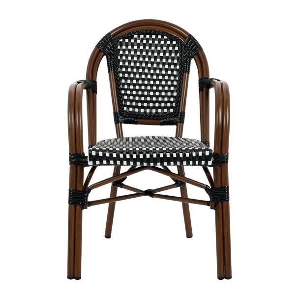 KING HOME KH1501100174 Krzesło CAFE PARIS brązowe rattan