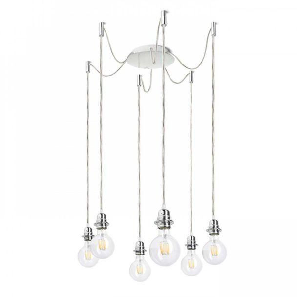 RENDL R11789 KOMBIX 6 wisząca sada CHP+TK+CHO 230V E27 6x28W