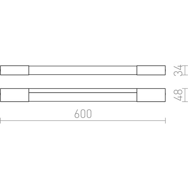 RENDL R12639 AMENITY 60 ścienna chrom 230V LED 8W IP44 3000K