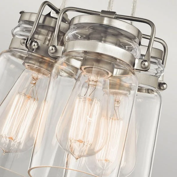 ELSTEAD Brinley KL-BRINLEY3-NI 3 Light Pendant - Brushed Nickel