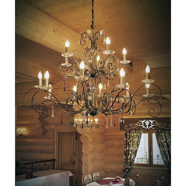 ELSTEAD AMARILLI AML15 BRONZE 15Lt Chandelier