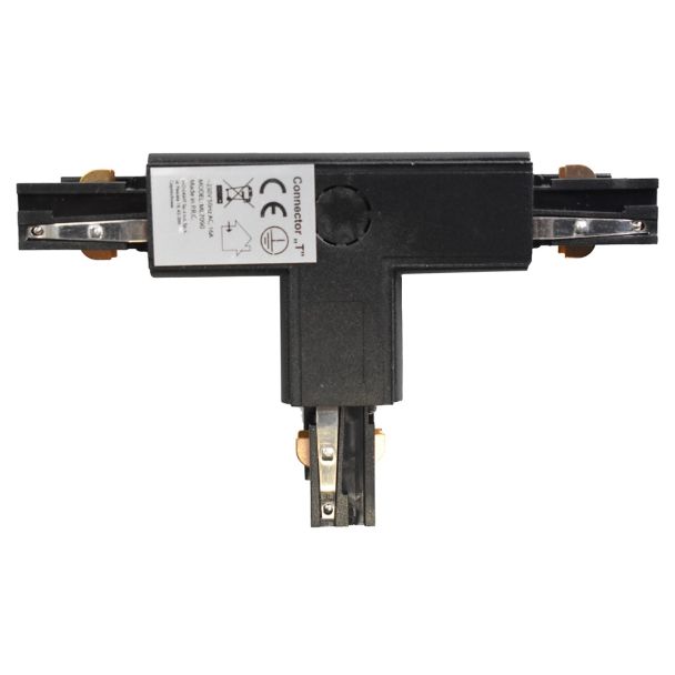 MILAGRO ML7090 Łącznik Lampy Track Light Czarny 3-obwodowy Typ: T DL