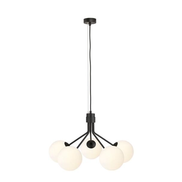 EMIBIG 1138/5 LAMPA WISZĄCA NOVA 5 BLACK/OPAL