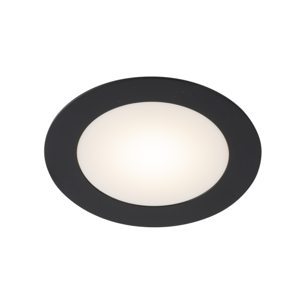 ANTIGO Lampa wpuszczana Tottori IL - Czarna (125 mm) IP44 4000K 8579