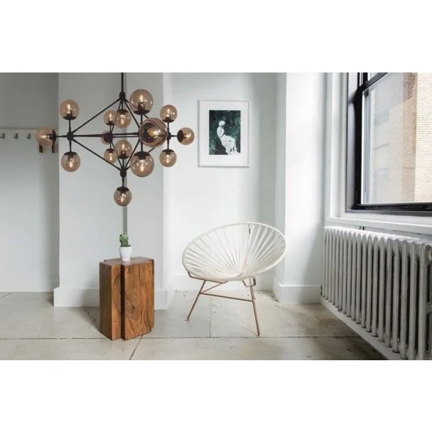 Step into Design ST-9047-15 Lampa wisząca ASTRIFERO-15 bursztynowo czarna 110 cm