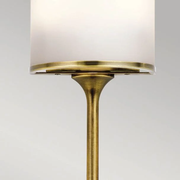 ELSTEAD Mona KL-MONA-S-NBR 2 Light Wall Light - Natural Brass