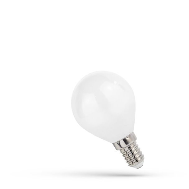 SPECTRUMLED WOJ+14336 ŻARÓWKA LED KULKA E-14 230V 4W COG NW MILKY