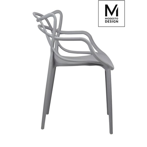 Modesto Design C1034.GREY MODESTO krzesło HILO szare - polipropylen