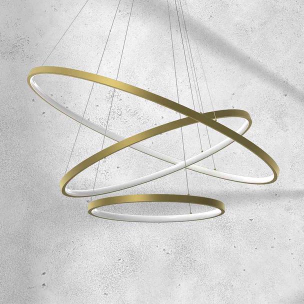 MILAGRO ML7947 Lampa wisząca ROTONDA GOLD 93W LED
