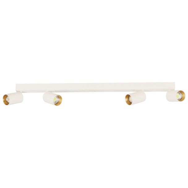 LIGHT PRESTIGE Lampa sufitowa Perugia 4xGU10 + 1xLED biała LP-0703/4C WH