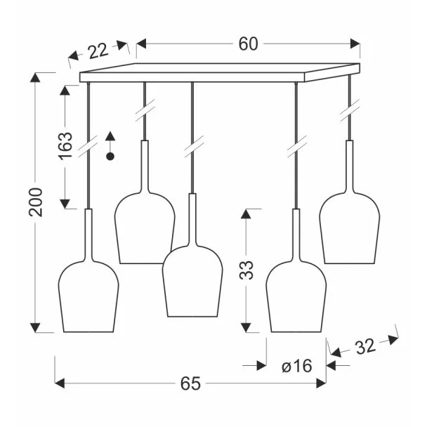 CANDELLUX STUDIO 35-50434 GLAXI lampa wisząca