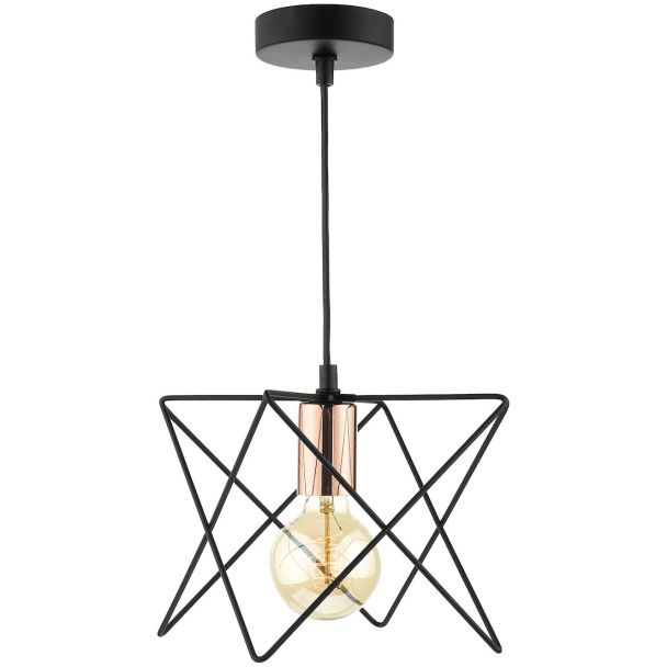 DAR MID0122 MIDI 1LT PENDANT BLACK COPPER