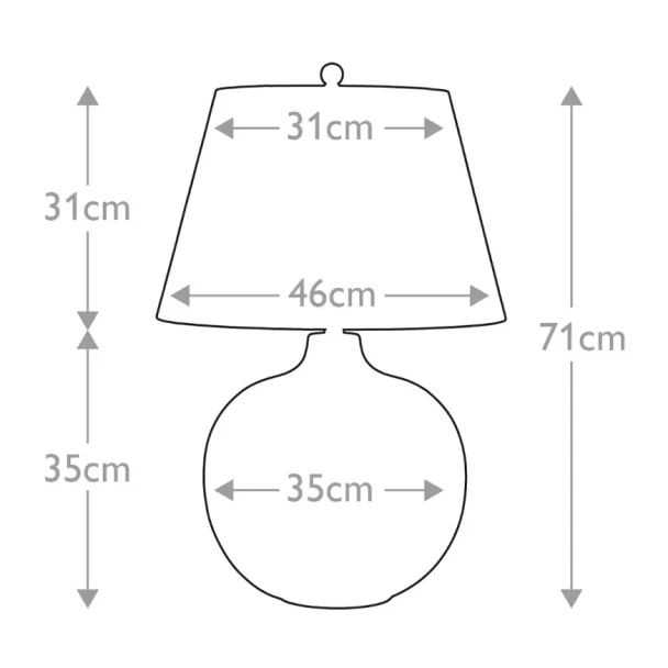 ELSTEAD OTTOMAN-TL-IV Lampa stołowa Ottoman - 1 źródło światła