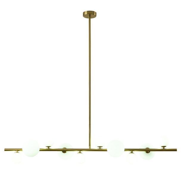 Step into Design MP0097-10 Lampa wisząca MILKY DROP złota 120 cm